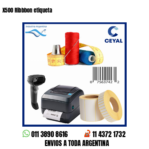 X500 Ribbbon etiqueta