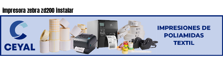 impresora zebra zd200 instalar