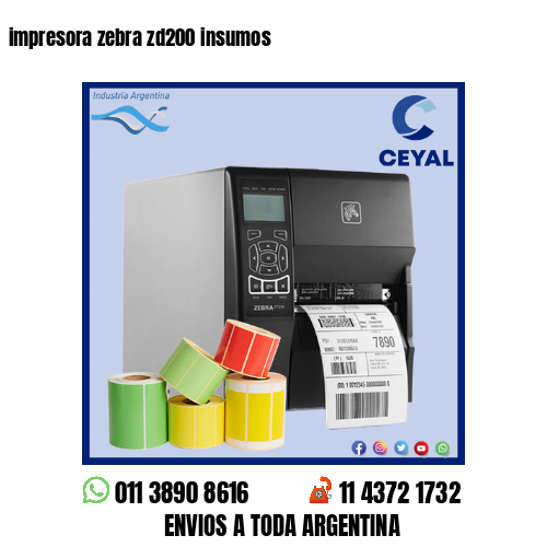 impresora zebra zd200 insumos