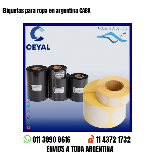 Etiquetas para ropa en argentina CABA
