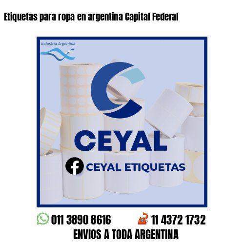 Etiquetas para ropa en argentina Capital Federal
