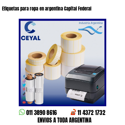 Etiquetas para ropa en argentina Capital Federal