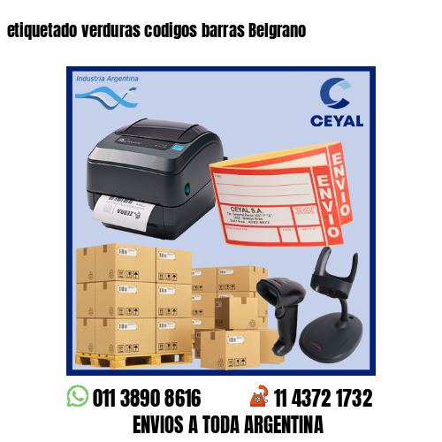 etiquetado verduras codigos barras Belgrano