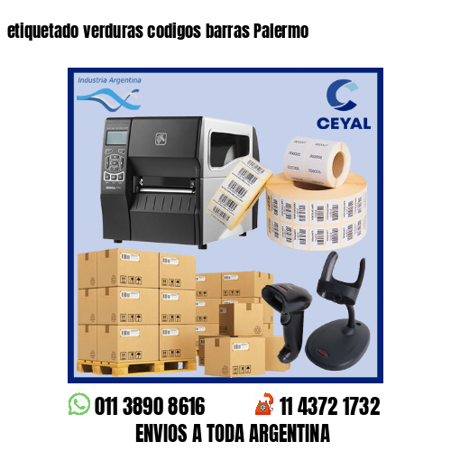 etiquetado verduras codigos barras Palermo