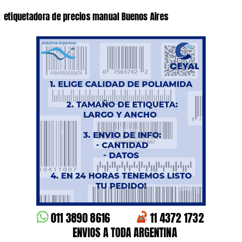 etiquetadora de precios manual Buenos Aires