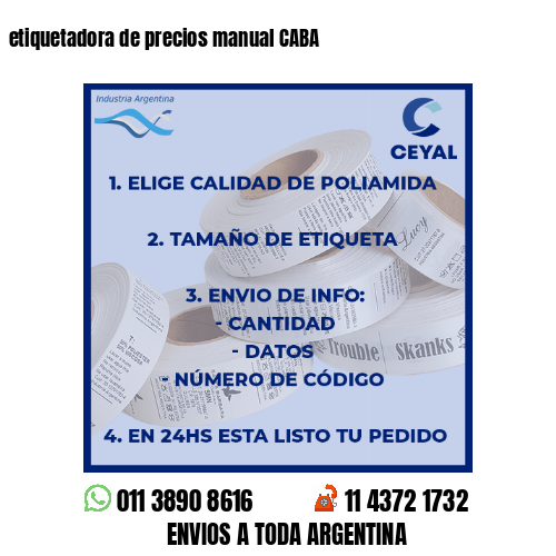 etiquetadora de precios manual CABA