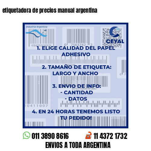 etiquetadora de precios manual argentina