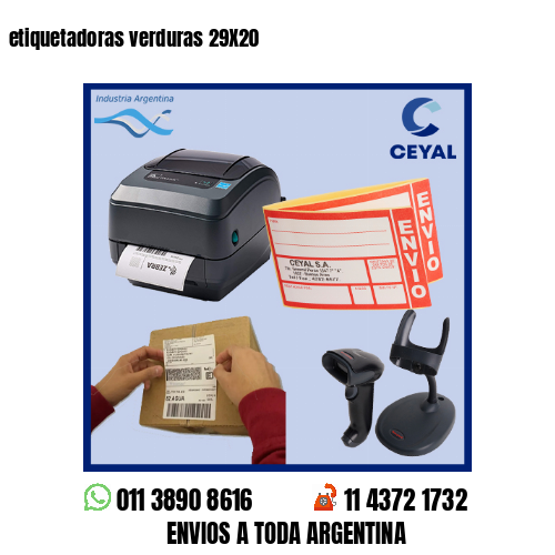 etiquetadoras verduras 29X20