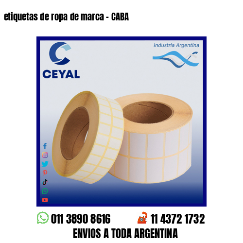 etiquetas de ropa de marca – CABA