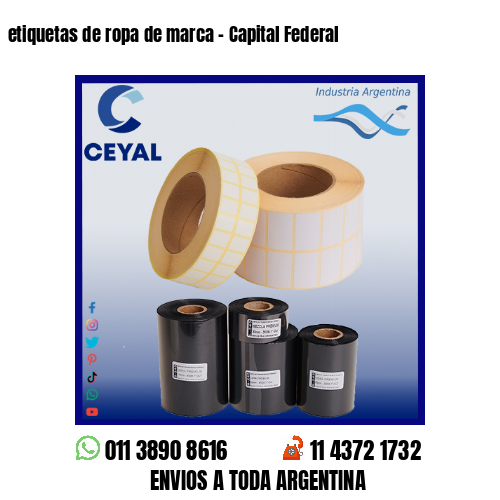 etiquetas de ropa de marca – Capital Federal