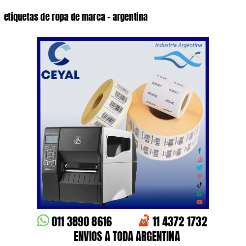 etiquetas de ropa de marca – argentina