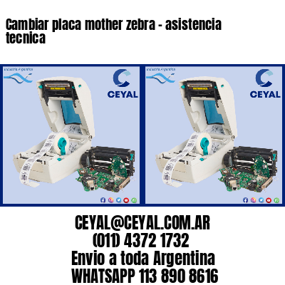 Cambiar placa mother zebra – asistencia tecnica