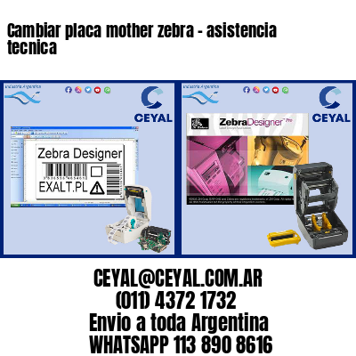 Cambiar placa mother zebra – asistencia tecnica