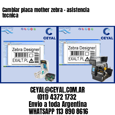Cambiar placa mother zebra – asistencia tecnica