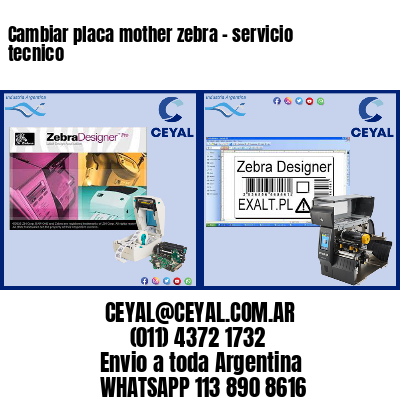 Cambiar placa mother zebra – servicio tecnico