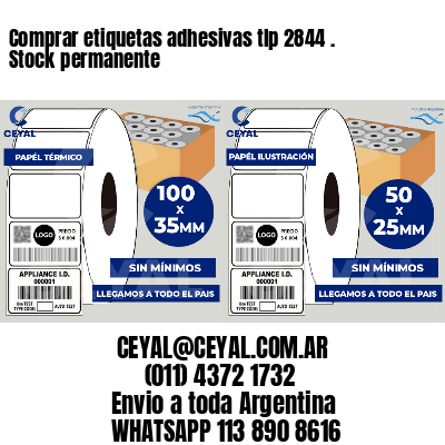 Comprar etiquetas adhesivas tlp 2844 . Stock permanente
