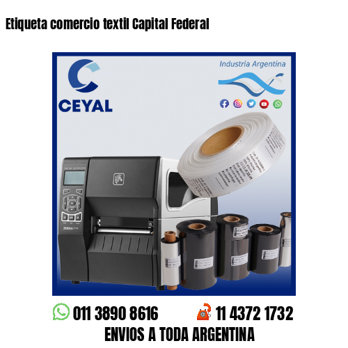 Etiqueta comercio textil Capital Federal