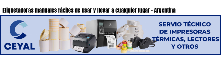 Etiquetadoras manuales fáciles de usar y llevar a cualquier lugar - Argentina