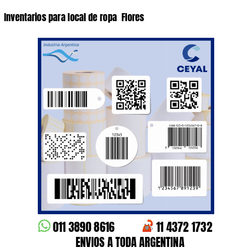 Inventarios para local de ropa  Flores