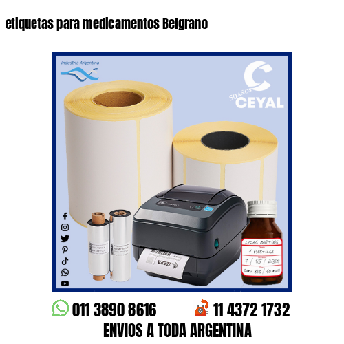 etiquetas para medicamentos Belgrano