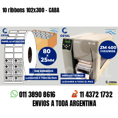 10 ribbons 102x300 - CABA