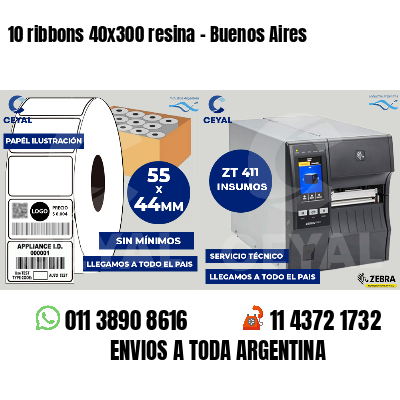 10 ribbons 40x300 resina - Buenos Aires