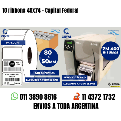 10 ribbons 40x74 - Capital Federal