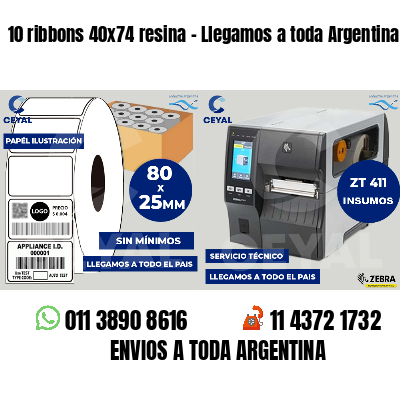 10 ribbons 40x74 resina - Llegamos a toda Argentina