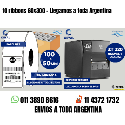 10 ribbons 60x300 - Llegamos a toda Argentina