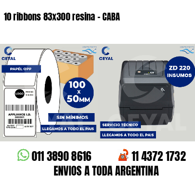 10 ribbons 83x300 resina - CABA