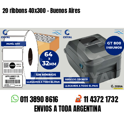 20 ribbons 40x300 - Buenos Aires