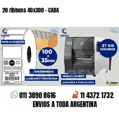 20 ribbons 40x300 - CABA