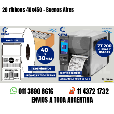 20 ribbons 40x450 - Buenos Aires
