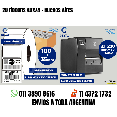 20 ribbons 40x74 - Buenos Aires