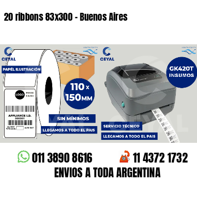 20 ribbons 83x300 - Buenos Aires