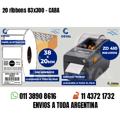 20 ribbons 83x300 - CABA