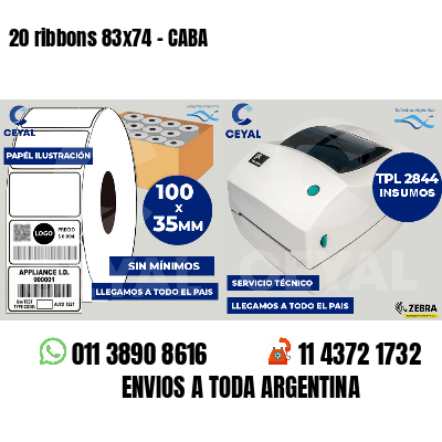 20 ribbons 83x74 - CABA