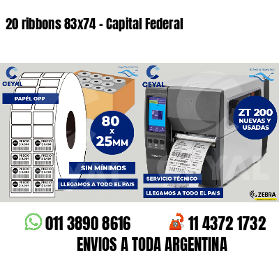 20 ribbons 83x74 - Capital Federal