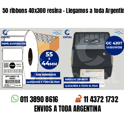 50 ribbons 40x300 resina - Llegamos a toda Argentina