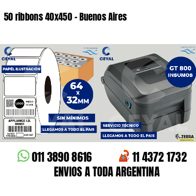 50 ribbons 40x450 - Buenos Aires