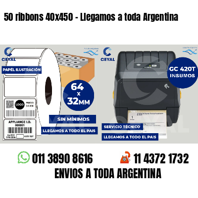 50 ribbons 40x450 - Llegamos a toda Argentina