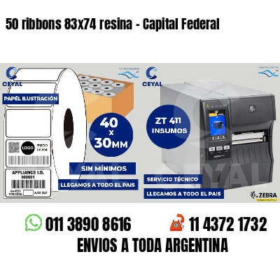 50 ribbons 83x74 resina - Capital Federal