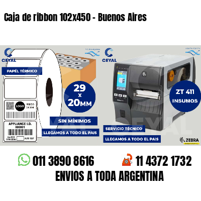 Caja de ribbon 102x450 - Buenos Aires