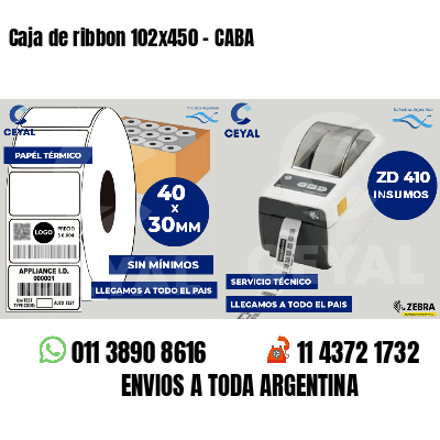 Caja de ribbon 102x450 - CABA