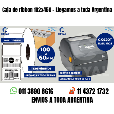 Caja de ribbon 102x450 - Llegamos a toda Argentina