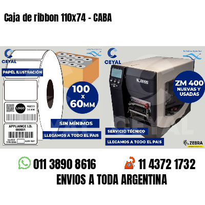 Caja de ribbon 110x74 - CABA