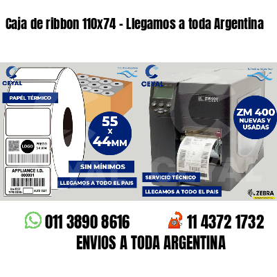 Caja de ribbon 110x74 - Llegamos a toda Argentina