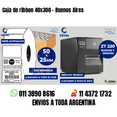 Caja de ribbon 40x300 - Buenos Aires