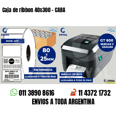 Caja de ribbon 40x300 - CABA