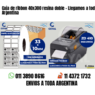 Caja de ribbon 40x300 resina doble - Llegamos a toda Argentina